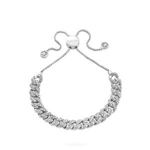IceLink CUBAN BRACELET 14k White Gold Rhodium Plated